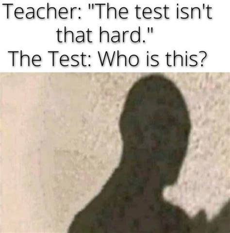 test isn't hard meme